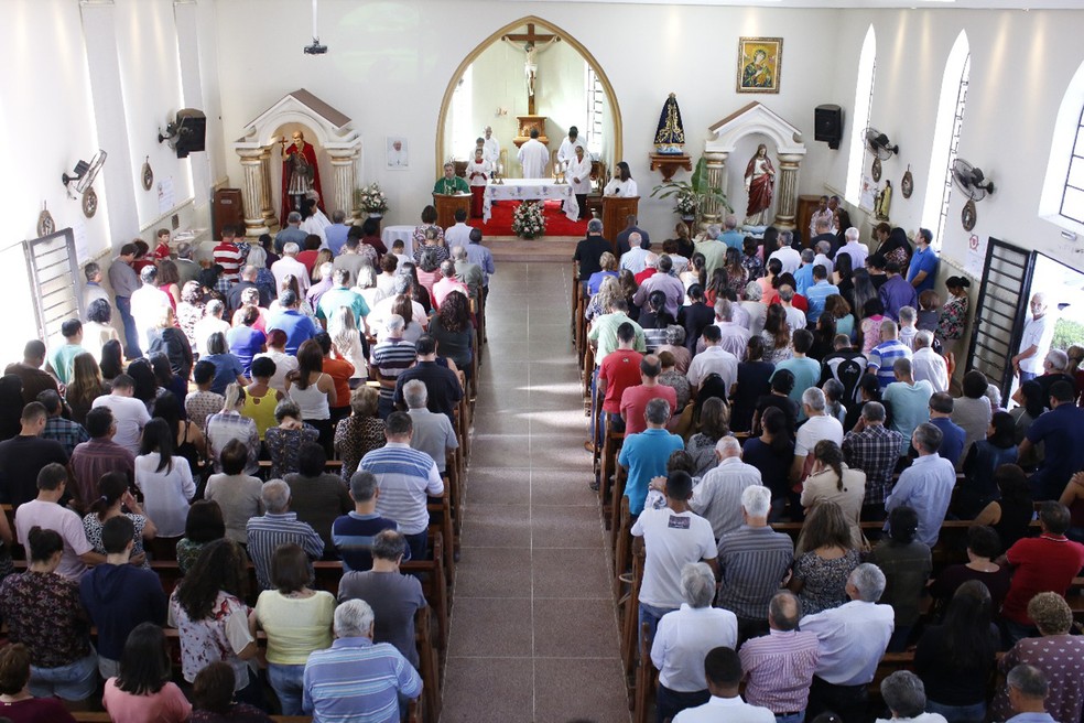 Motoristas foram abençoados após carreata (Foto: Pascom//Santuário de Santo Expedito/Divulgação)