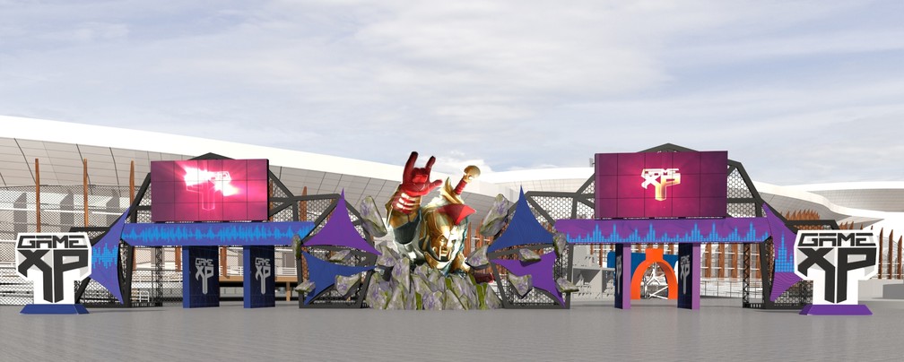 Imagem mostra como será a Arena da Game XP do Rock in Rio (Foto: Divulgação)
