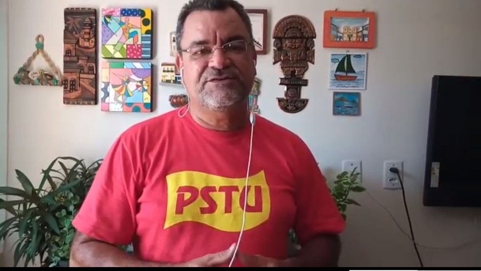 Gervásio Santos, candidato à Prefeitura de Teresina pelo Partido Socialista dos Trabalhadores Unificado nas eleições municipais de 2020 — Foto: Reprodução