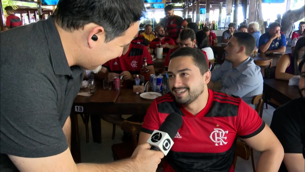 Emanuel Ferreira, torcedor do Flamengo em Jo�o Pessoa � Foto: Reprodu��o/TV Cabo Branco