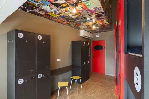 Hostel colorido e descolado na Belgica (Foto: divulgação)