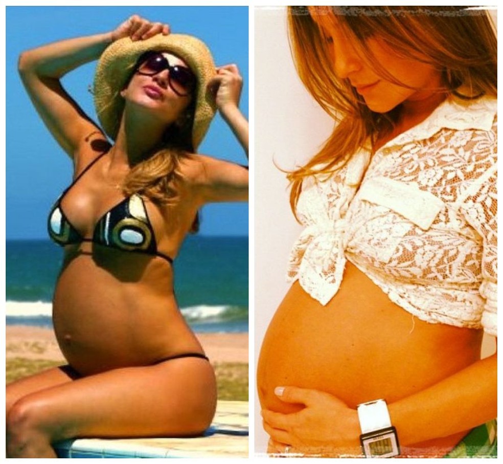 Claudia Leitte grávida de Davi em 2009, e de Rafael em 2012 — Foto: Reprodução/Instagram