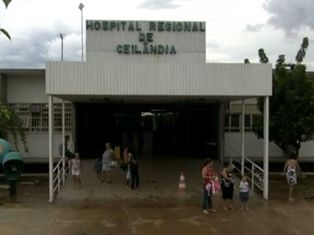 Fachada do Hospital Regional de Ceilândia (Foto: TV Globo/Reprodução)