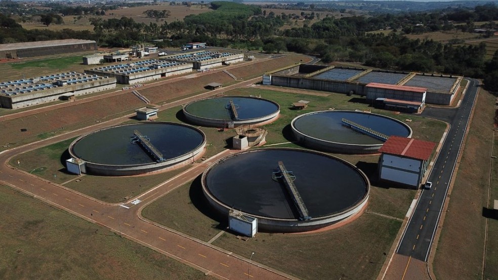 Esta&ccedil;&atilde;o de Tratamento de Esgoto de S&atilde;o Jos&eacute; do Rio Preto &mdash; Foto: Divulga&ccedil;&atilde;o/Prefeitura de Rio Preto 