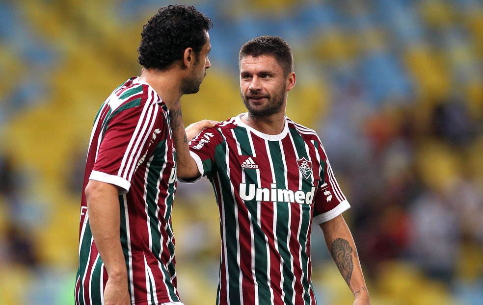 Rafael Sobis e Fred foram parceiros de ataque no Fluminense (Foto: Matheus Andrade / Photocamera)