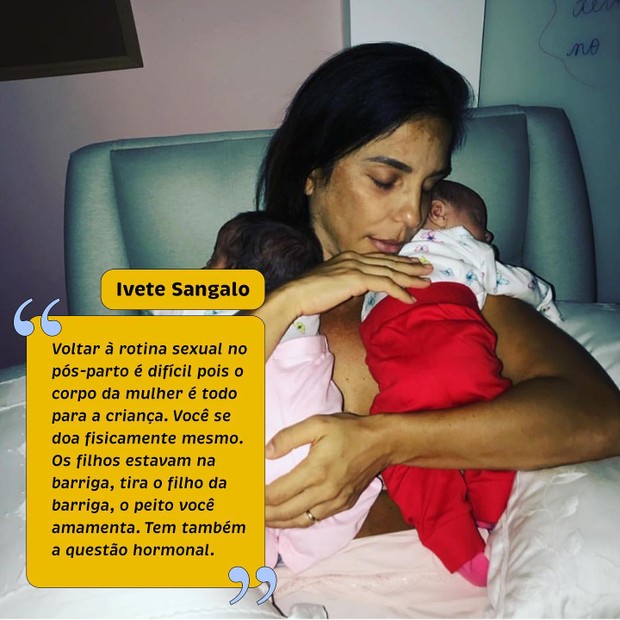 Ivete Sangalo em fotos com as filhas (Foto: Reprodução/ Instagram @mileumatretas)