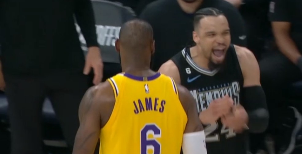 Dillon Brooks provocou Lebron James: "não ligo, ele é velho" — Foto: Twitter