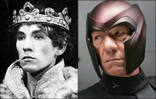 Já Ian McKellen, de 75 anos, o famoso Magneto dos 'X-Men', foi Hamlet num filme homônimo para a TV britânica lançado em 1970. Ao longo daquela década, o ator viria a interpretar o príncipe dinamarquês criado por William Shakespeare também nos palcos do Reino Unido. (Foto: Divulgação)