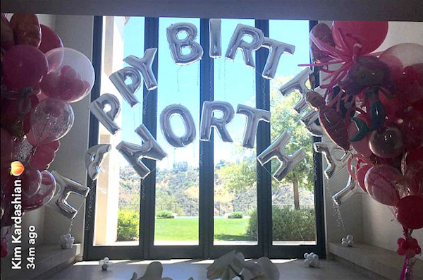 A festa de aniversário da filha de Kim Kardashian e Kanye West (Foto: Instagram)