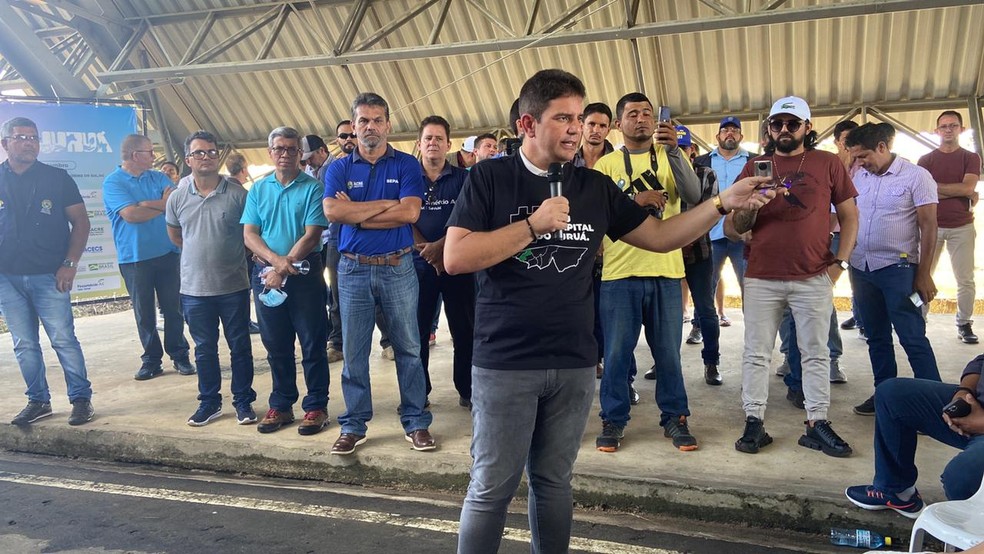 Governo lança Expoacre Juruá 2022 e anuncia shows de Wesley Safadão e Murilo Huff em Cruzeiro do Sul  — Foto: Bruno Vinicius/Rede Amazônica