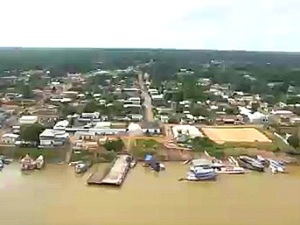 Nova Olinda do Norte fica a 126 quilômetros de Manaus. — Foto: Reprodução/Amazon Sat