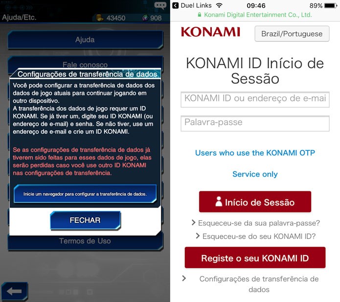 Crie uma ID Konami para salvar o seu progresso no jogo (Foto: Reprodução/Tais Carvalho)