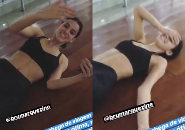 Bruna Marquezine retoma os treinos após viagem (Foto: Reprodução/Instagram)
