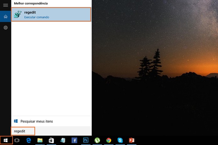 Selecione o comando no menu iniciar do Windows (Foto: Reprodução/Barbara Mannara)