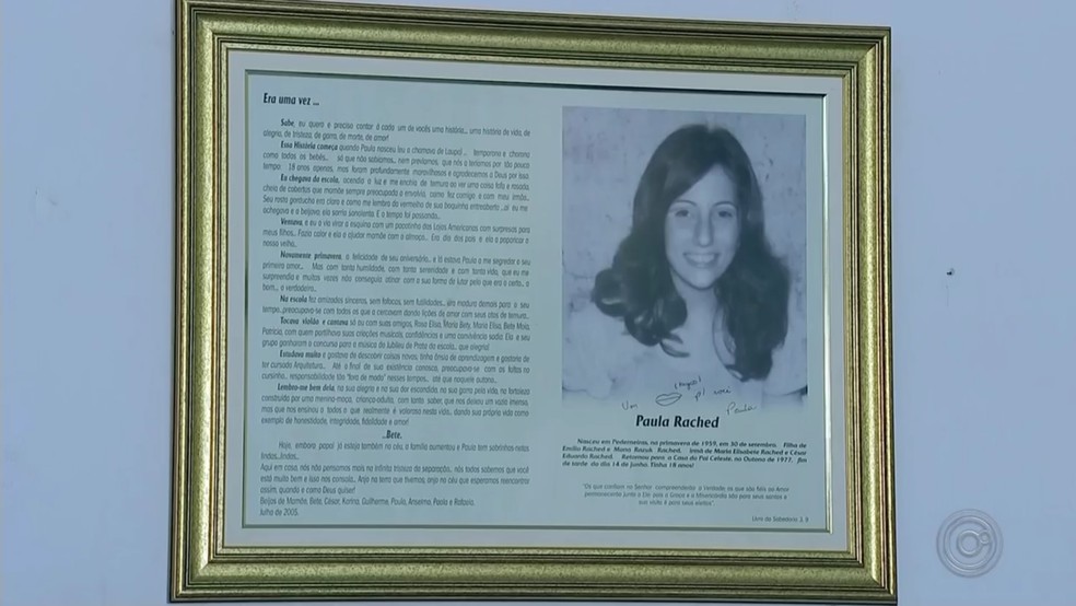 Paula Rached gostava de ler e foi homenageada tendo seu nome na Biblioteca de Pederneiras — Foto: Reprodução/TV TEM