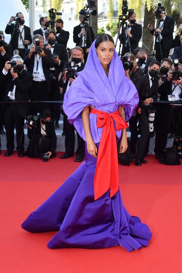 Tina Kunakey no Festival de Cannes 2021 (Foto: Getty Images) Tina Kunakey no Festival de Cannes 2021 (Foto: Getty Images)
