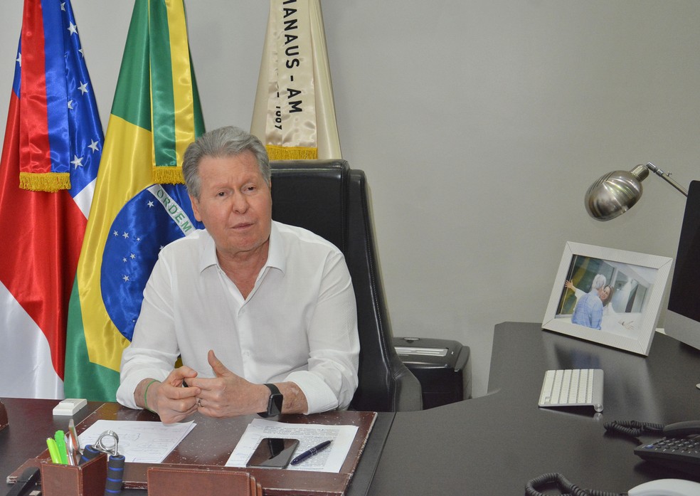 Prefeito de Manaus, Arthur Virgílio Neto, testou positivo para Covid-19 — Foto: Divulgação/Semcom