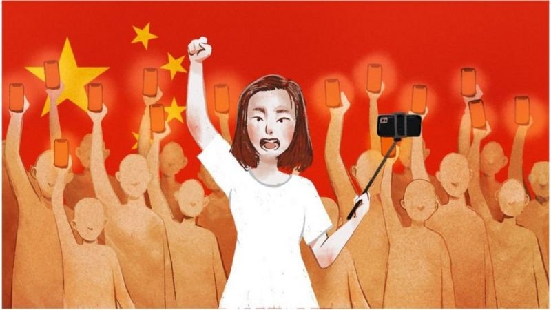 O crescimento dos blogueiros nas redes sociais chinesas foi relacionado ao aumento do nacionalismo chinês (Foto: DAVIES SURYA via BBC News)