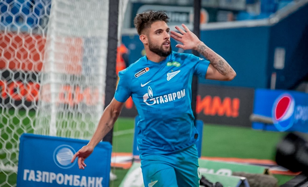 Yuri Alberto em a��o pelo Zenit � Foto: Divulga��o/Zenit