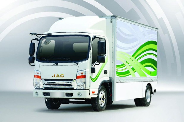 O caminhÃ£o elÃ©trico da JAC jÃ¡ pode ser encomendado (Foto: DivulgaÃ§Ã£o)