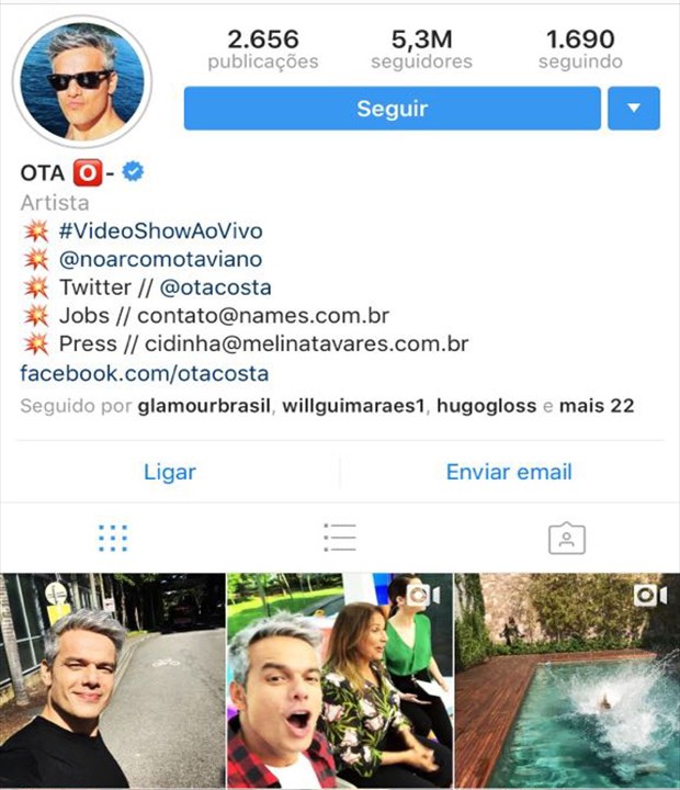 Otaviano Costa (Foto: Reprodução/Instagram)
