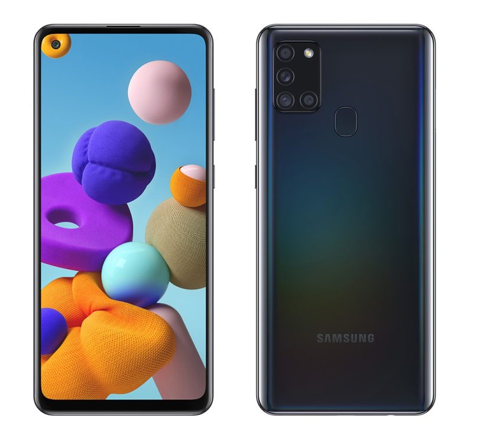 Galaxy A21s conta com bateria de 5.000 mAh — Foto: Divulgação/Samsung