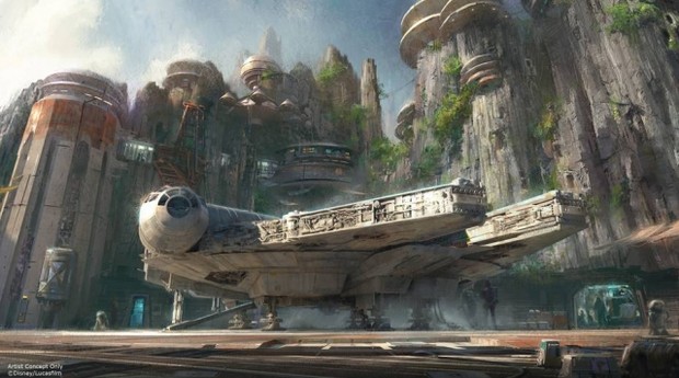 Ilustração de uma das áreas temáticas de 'Star Wars' nos parques da Disney (Foto: Estadão Conteúdo)