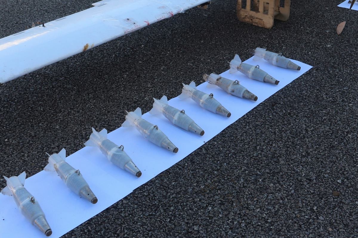 Bombas encontradas a bordo dos drones (Foto: reprodução)