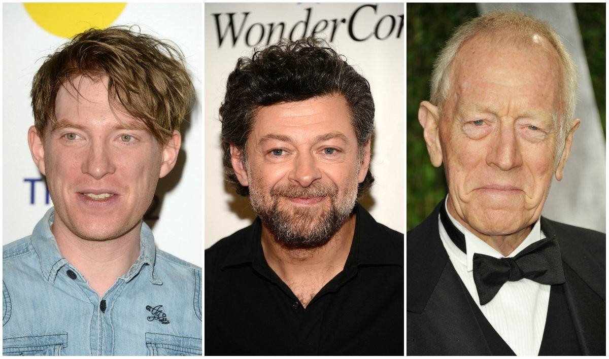 Domhnall Gleeson, Andy Serkis, Max Von Sidow (Foto: Getty Images)
