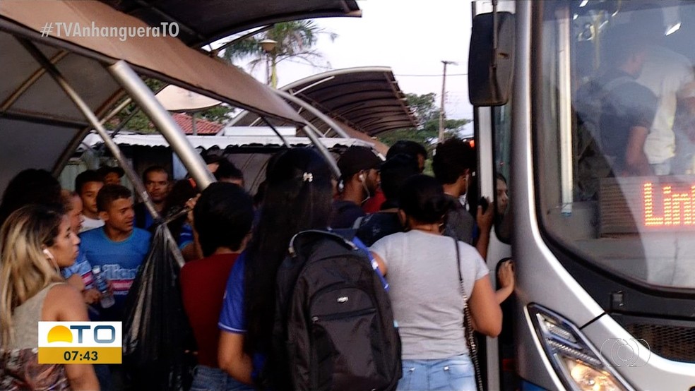 Transporte público é desafio em Palmas — Foto: Reprodução/TV Anhanguera