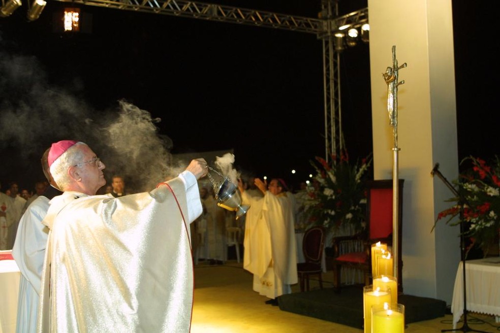 Arcebispo emérito de Cuiabá, Dom Bonifácio Piccinini, de 91 anos, morreu na noite desse sábado (28) — Foto: Secom-MT