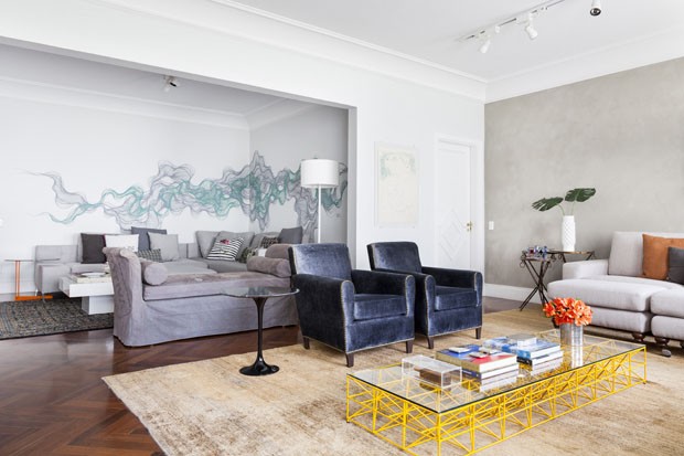 Design e arte colorem apartamento de 280 m² (Foto: Julia Ribeiro)