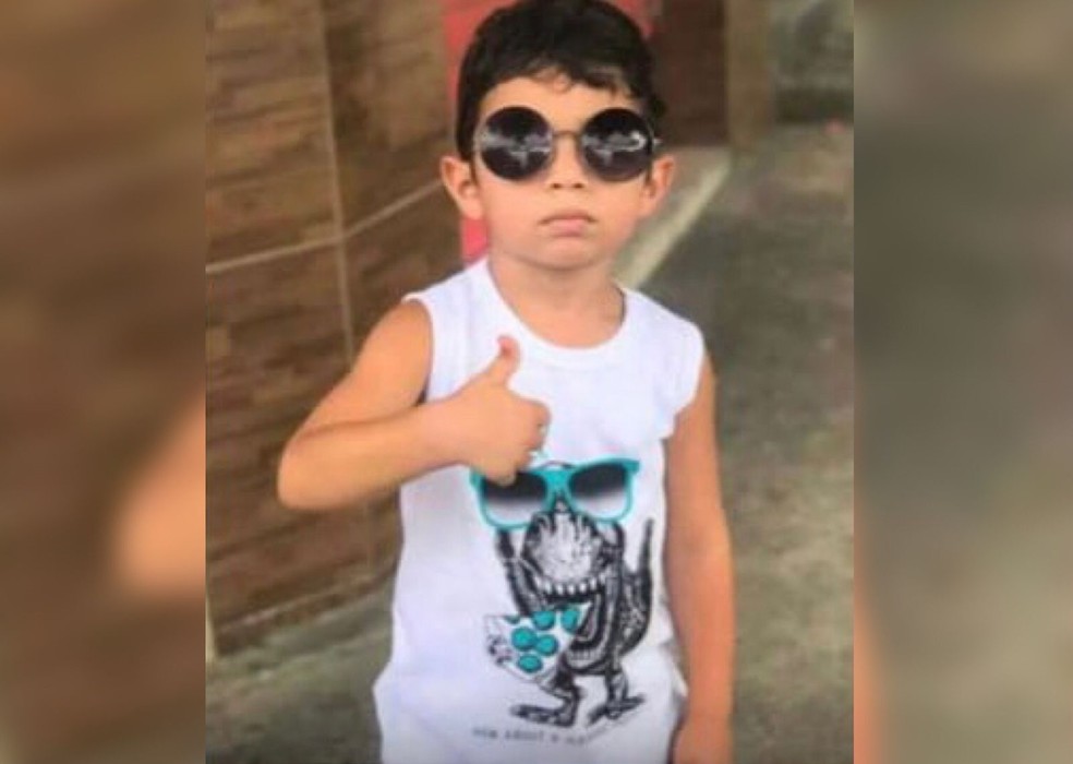 Dhiego Otaviano, de apenas três anos, morreu atropelado em Juazeiro do Norte uma semana antes do aniversário — Foto: Reprodução