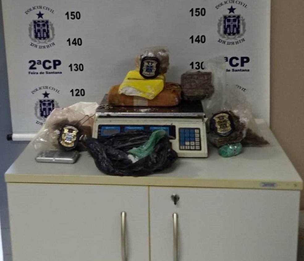 Depósito de drogas é localizado em Feira de Santana  — Foto: Divulgação / PC-Ba