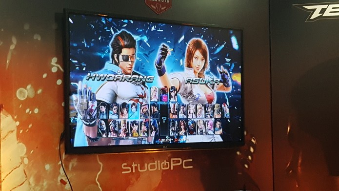 Tela de seleção de personagens em Tekken 7 (Foto: André Mello)