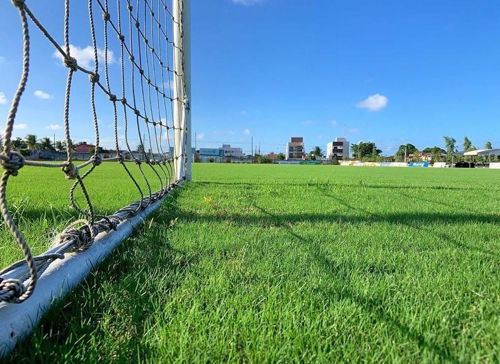 Gramado do CT da Maravilha do Contorno continua em boas condições — Foto: Instagram / Botafogo-PB