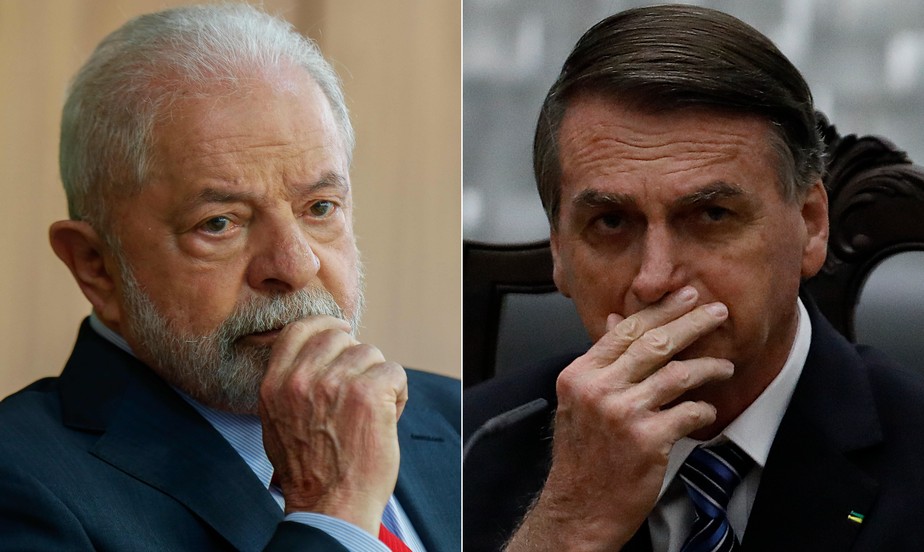O presidente Lula e seu antecessor Jair Bolsonaro