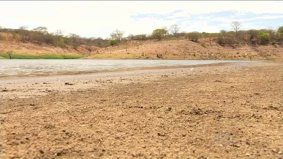 Com reservatórios vazios, açudes especiais ajudam famílias no Ceará — Foto: Rede Globo