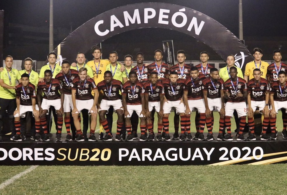 Flamengo foi terceiro colocado na Libertadores Sub-20 — Foto: Conmebol 