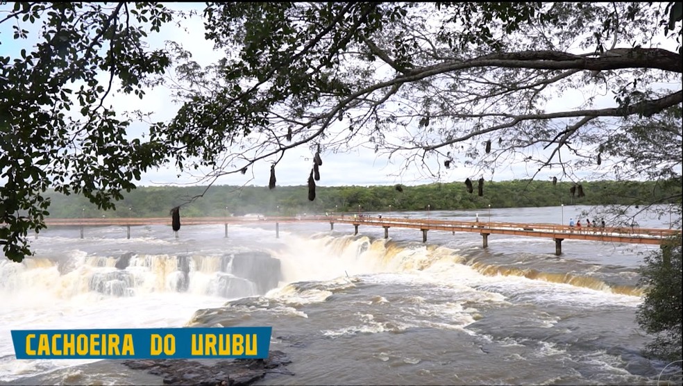 Cachoeira do Urubu, em Esperantina — Foto: Reprodução/TV Clube