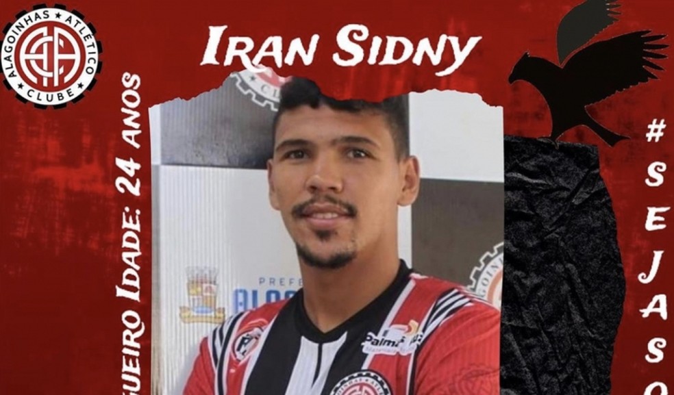 Atlético de Alagoinhas anuncia contratação de Iran Sidny — Foto: Divulgação