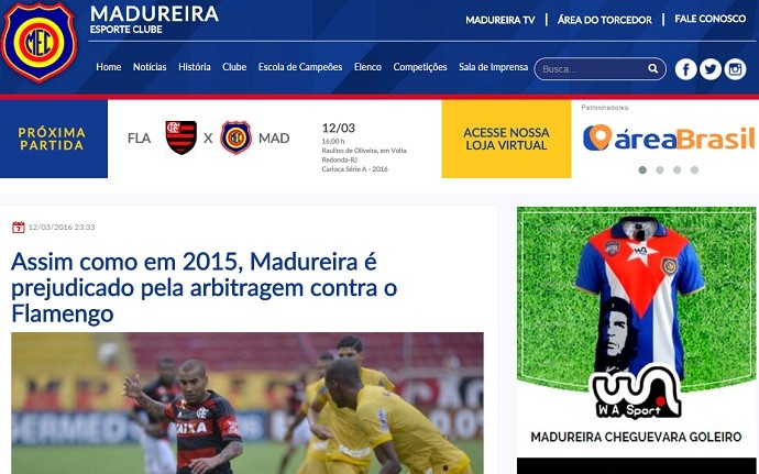 reclamação site Madureira (Foto: Reprodução)