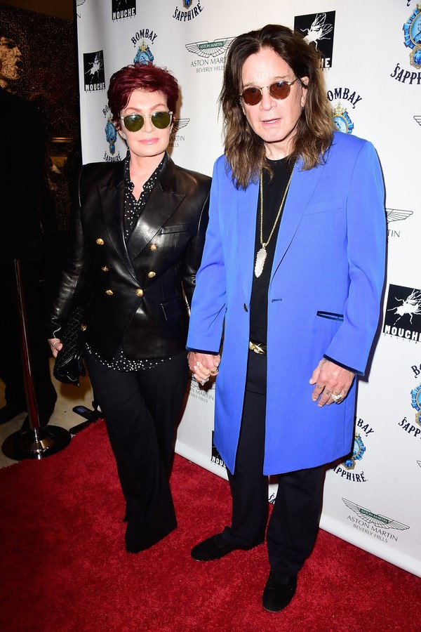 O músico Ozzy Osbourne e sua esposa, Sharon (Foto: Getty Images)