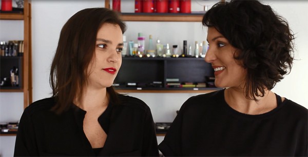 Maria Clara Póvia, editora de beleza de Marie Claire e Simone Barcelos, makeup artist da Escola Madre (Foto: Reprodução / YouTube)