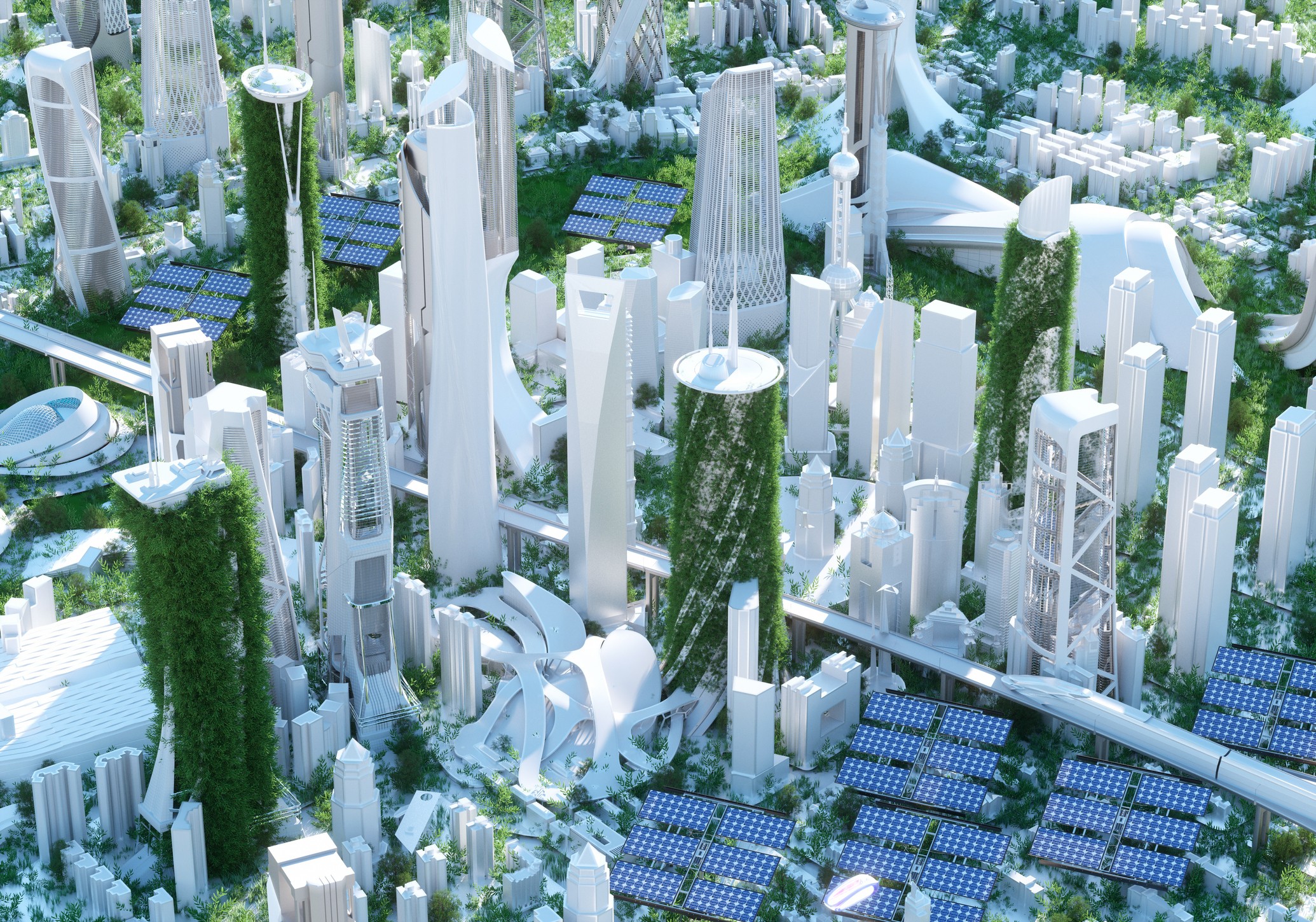 A construção de cidades futurísticas estão no radar de diversos bilionários investidores, mas até onde, de fato, essa idealização seria benéfica para as pessoas (Foto: Getty Images)