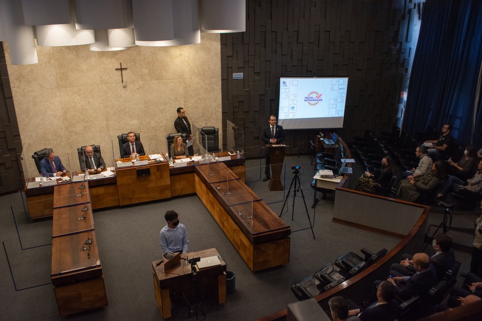 Plen&aacute;rio do Tribunal Regional Eleitoral de S&atilde;o Paulo (TRE-SP).  &mdash; Foto: Divulga&ccedil;&atilde;o 