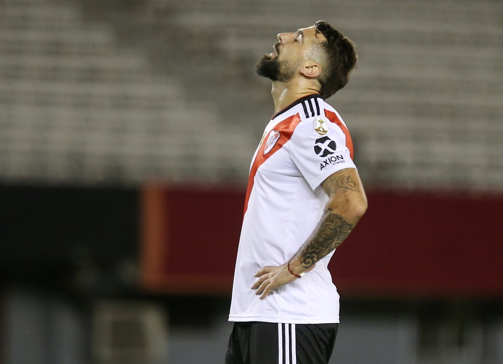 Pratto vem sendo titular do River Plate na Copa Libertadores â€” Foto: Augustin Marcarian/Reuters