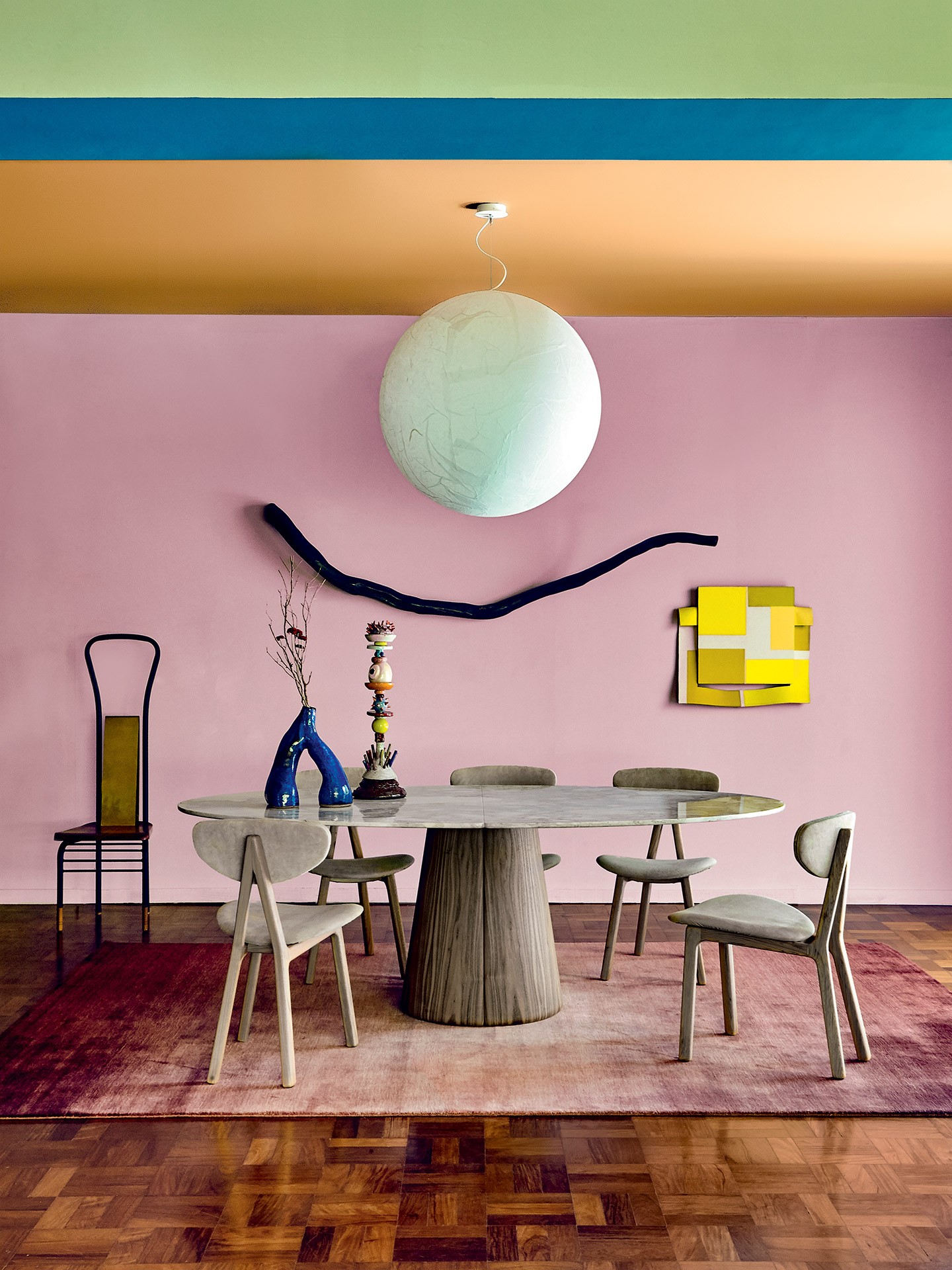Colorida e inspirada nos anos 1950: conheça a decoração do Casa Vogue Experience 2020 (Foto: Ilana Bessler/habitado )