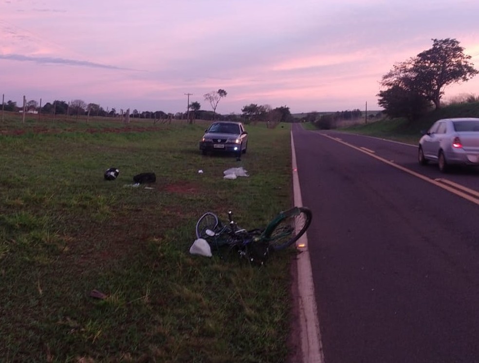 Acidente foi em Caiuá, na manhã desta segunda-feira (29) — Foto: Polícia Rodoviária