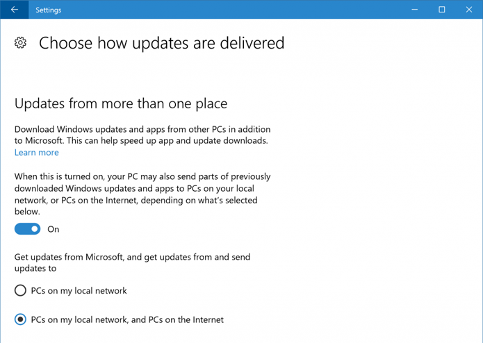 Nova versão do Windows 10 poderá baixar atualizações de computadores da rede local (Foto: Reprodução/Internet)
